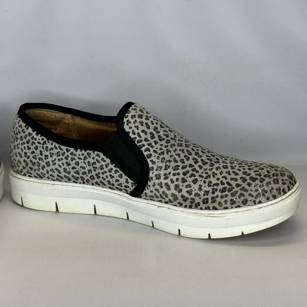 Nurse Mates Adela Womens Shoes Size 7 M Leopard Print‎ Slip Resistant Slip On